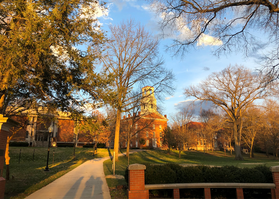 Marietta College campus in the spring.