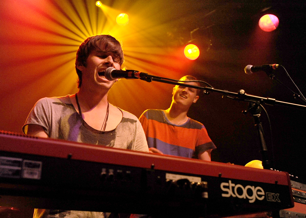 Mark Foster performs onstage.