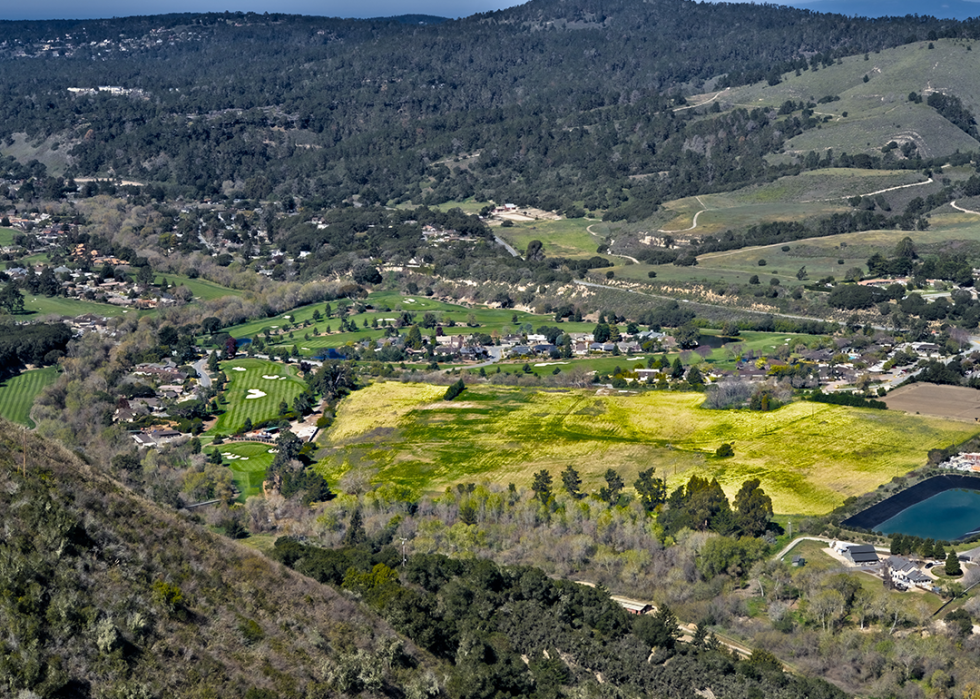 Aerial view of Carmel Valley.