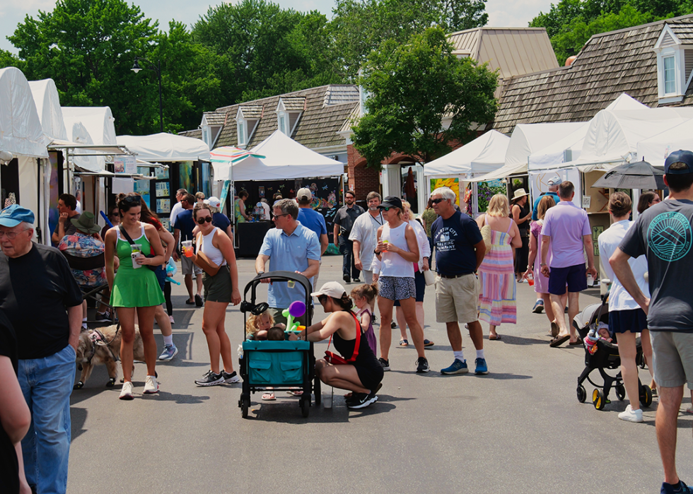Art market in Prairie Village.