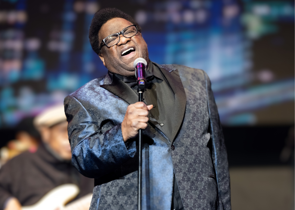 Singer Al Green performs onstage during the Once Upon a Time in L.A. music festival at the Banc of California Stadium in 2021.