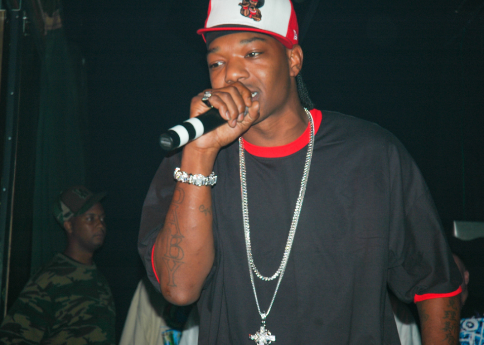 B.G. performing.