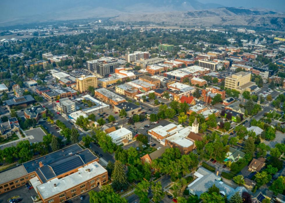 Aerial view of Bozeman