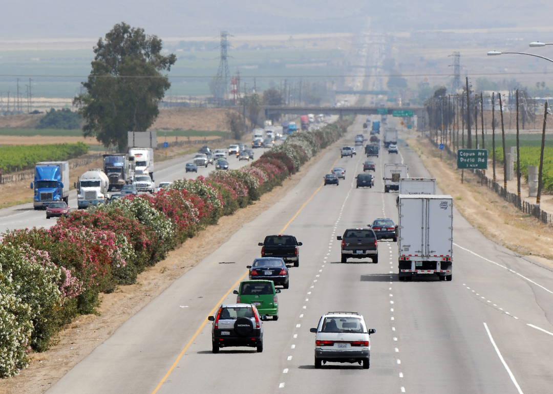 Cars driving down California's Interstate 5 in 2006.