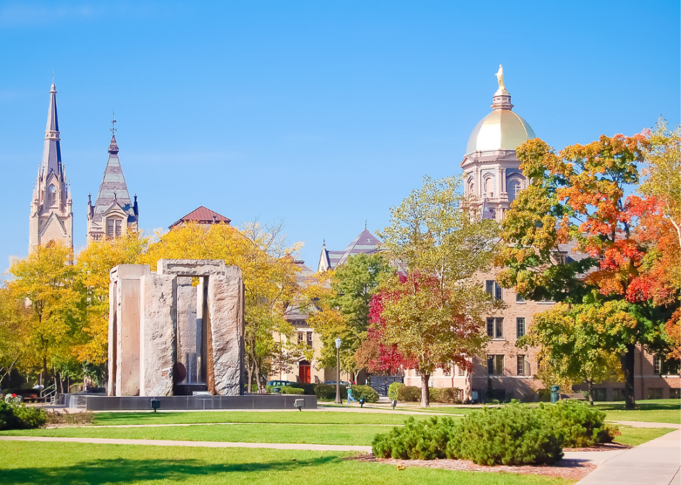University of Notre Dame campus.