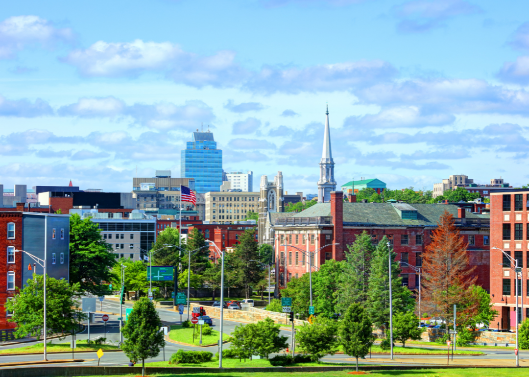 The downtown Worcester skyline.