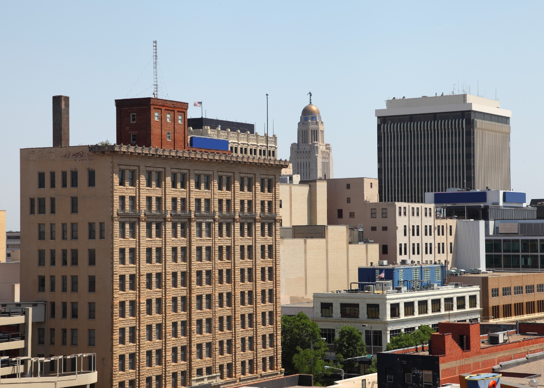 Buildings in downtown Lincoln.