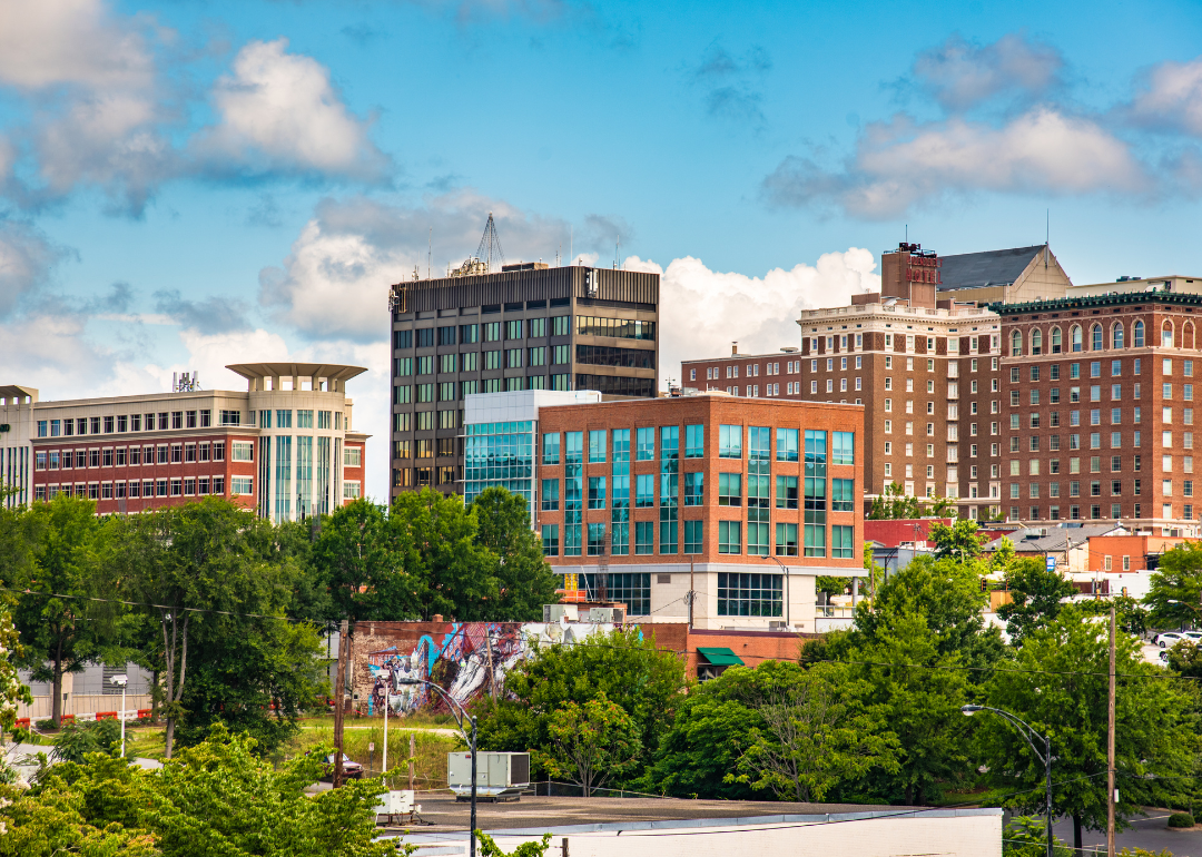 Buildings in downtown Greenville.