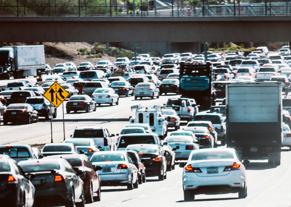 A congested highway.
