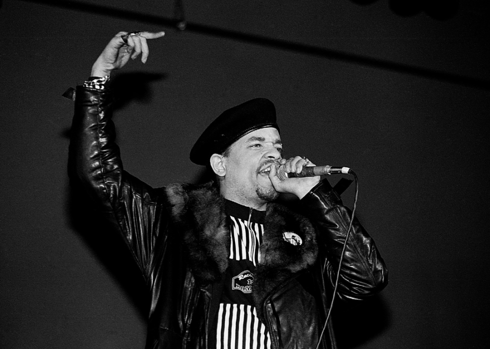 Ice T performing.