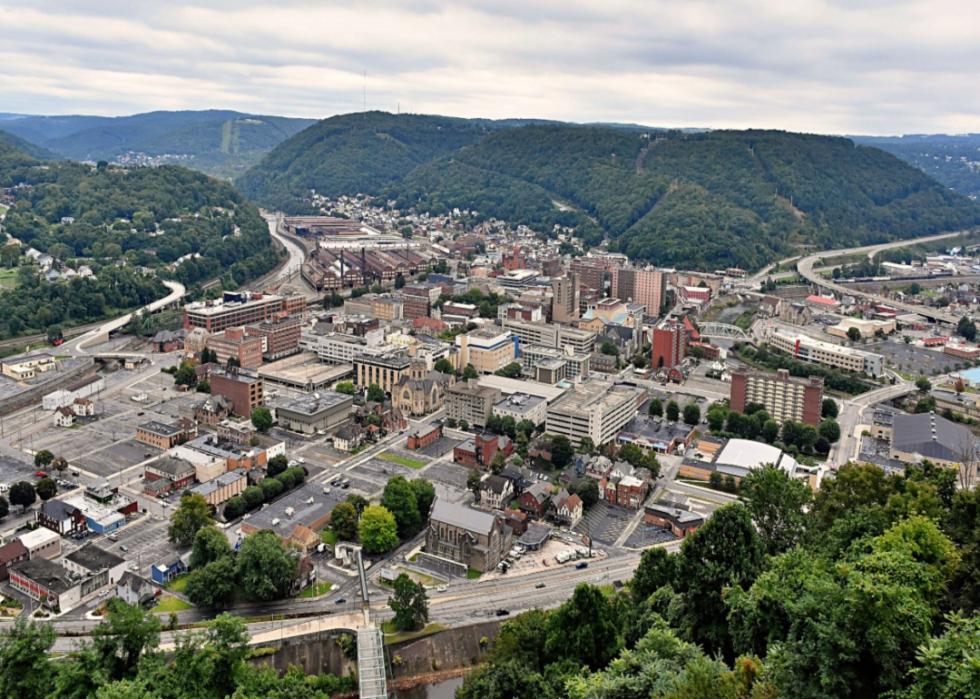 An aerial view of Johnstown.