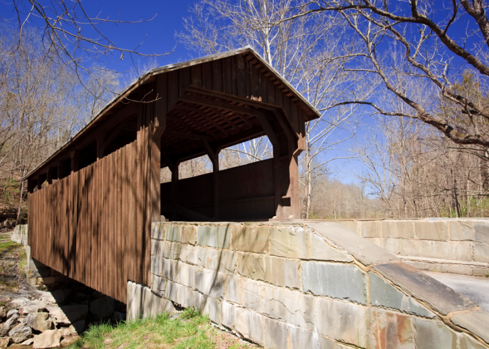 Hern's Mill Covered Bridge in Lewisburg.