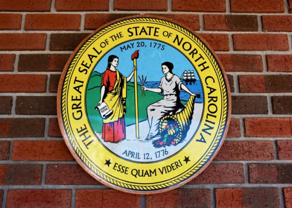 The seal of North Carolina.