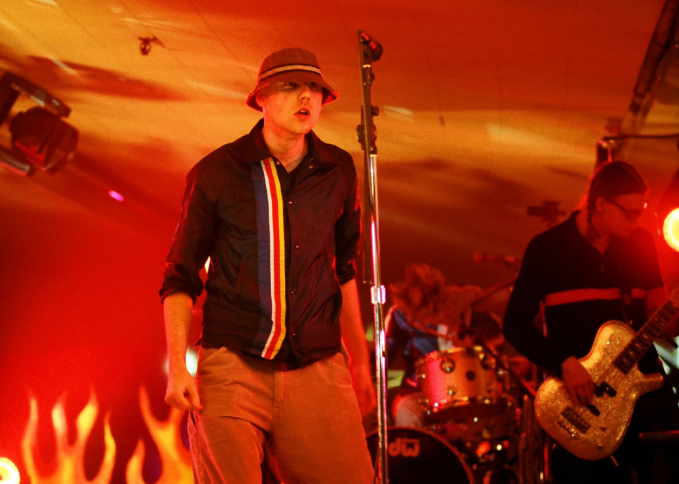 New Radicals on stage.