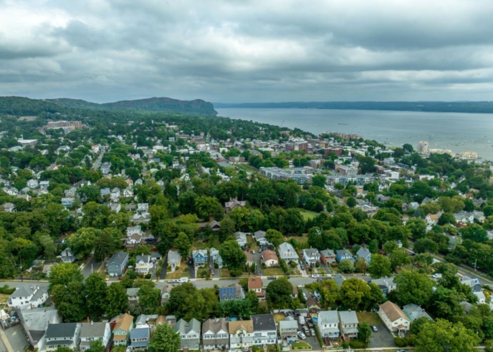 An aerial view of Nyack.