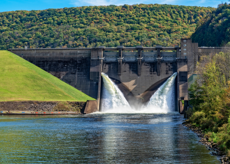 Kinzua Dam and Reservoir.