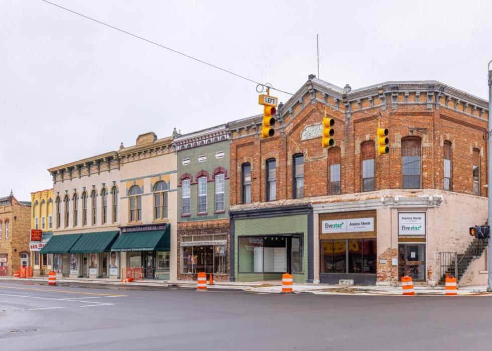 The business district of Paw Paw.