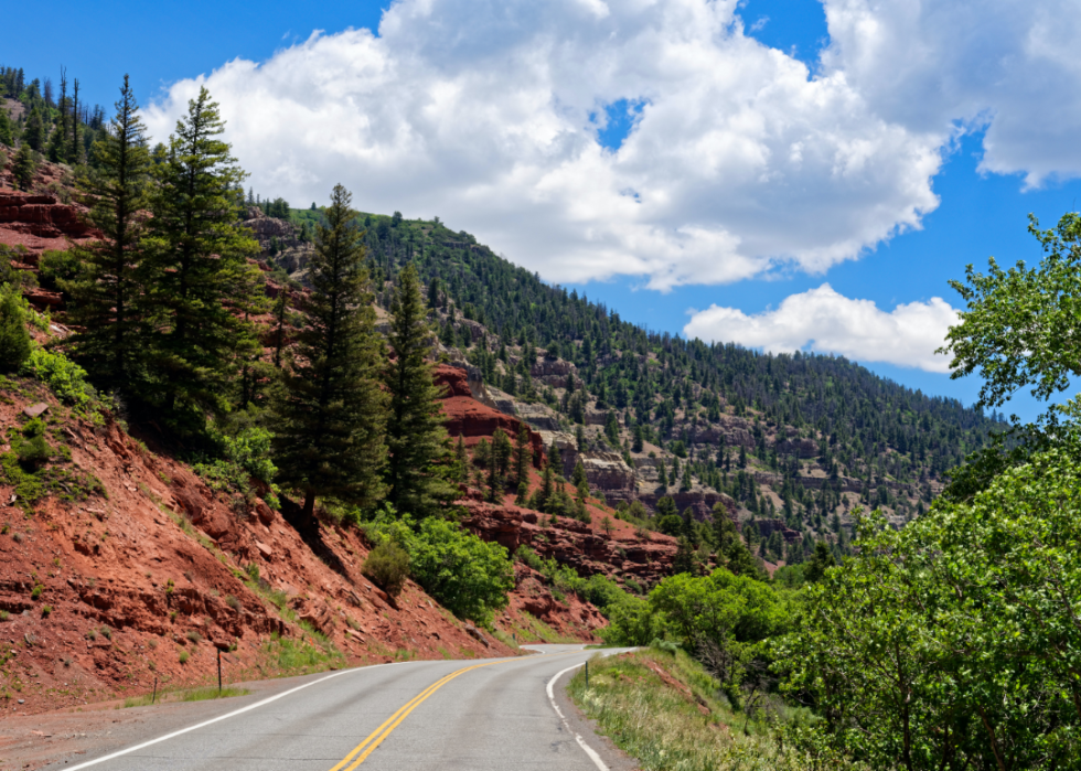 San Juan Highway between Ridgway and Placerville.