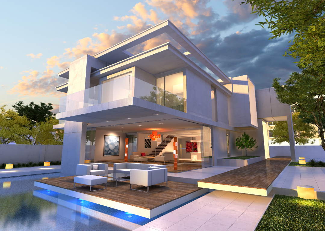 A beautiful and expensive looking modern house