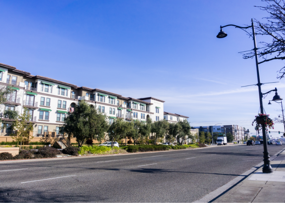 A street in Santa Clara, California.