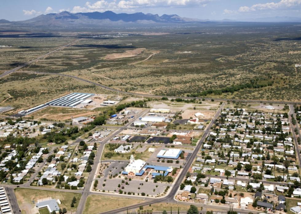 An aerial view of Sierra Vista.