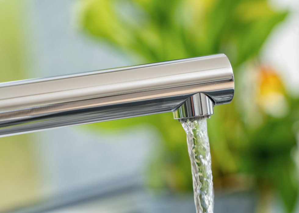 A water faucet.