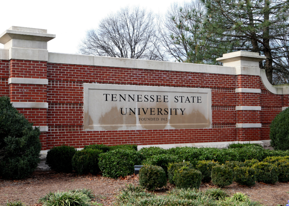 Tennessee State University sign.
