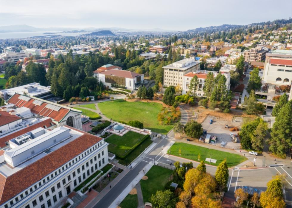 An aerial view of UC Berkeley.