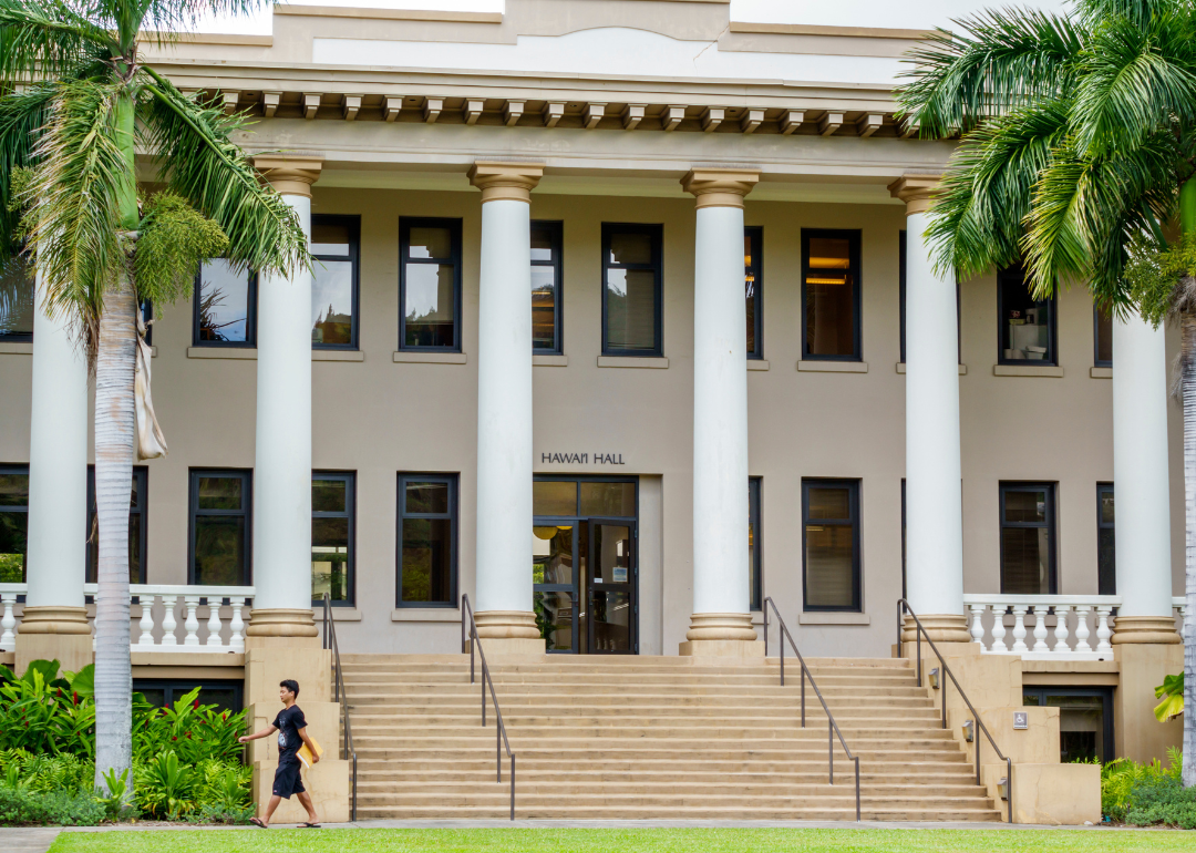 The entrance to the University of Hawaii at Manoa.