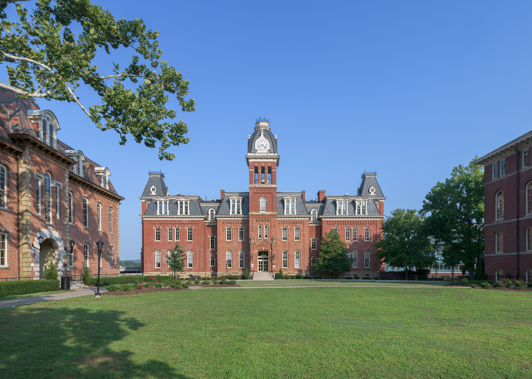 Woodburn Circle on University Avenue on the campus of West Virginia University.