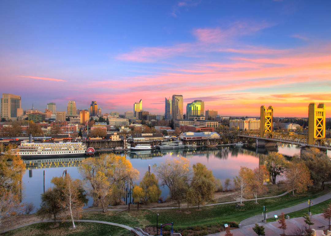 The Sacramento skyline