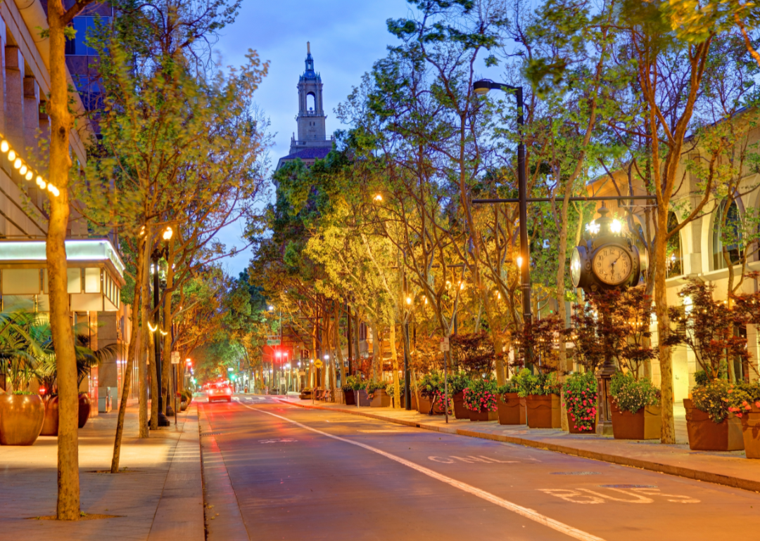 A street view in San Jose, California.