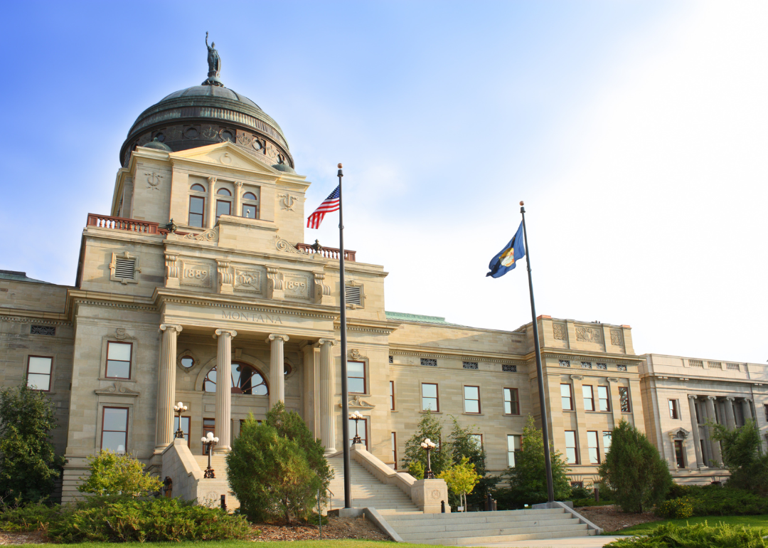 The Montana State Capitol building.