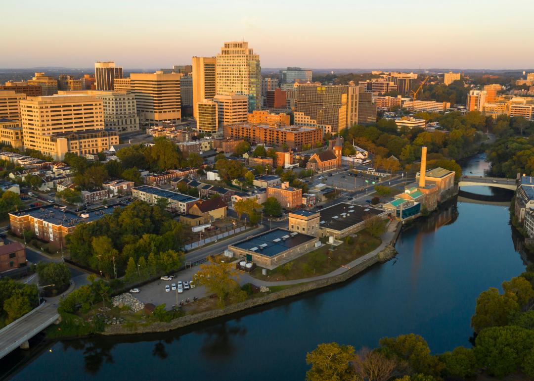Wilmington, Delaware, as seen during late afternoon.