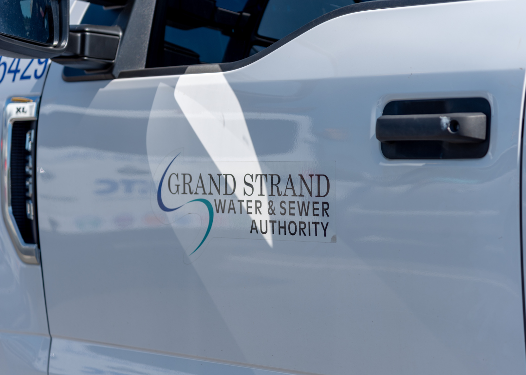 A Grand Strand Water and Sewer Authority vehicle in Myrtle Beach.
