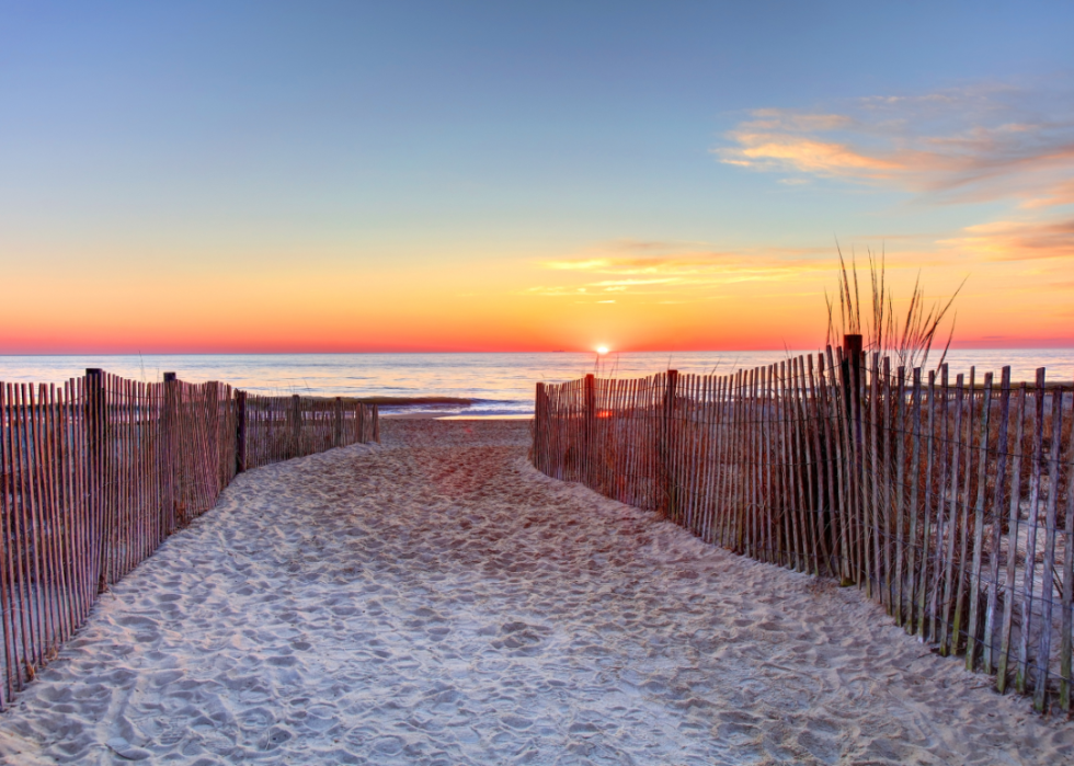Sunrise at Rehoboth Beach.