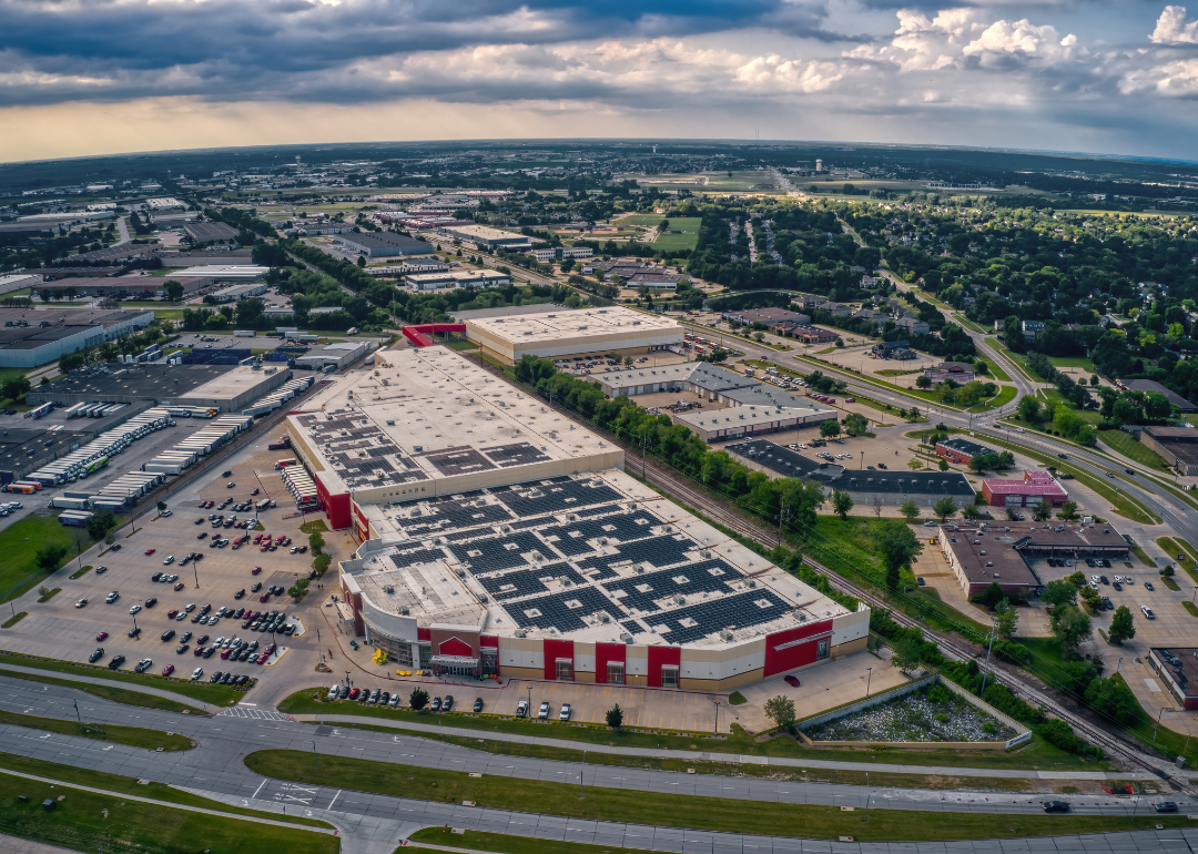 An aerial View of Urbandale.