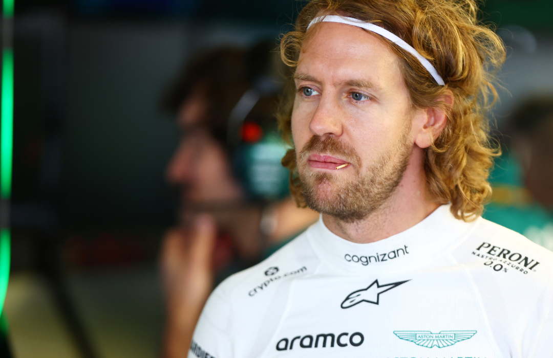 Sebastian Vettel of Germany and Aston Martin F1 Team preparing to drive ahead of the F1 Grand Prix of Mexico at Autodromo Hermanos Rodriguez on October 28, 2022, in Mexico City.
