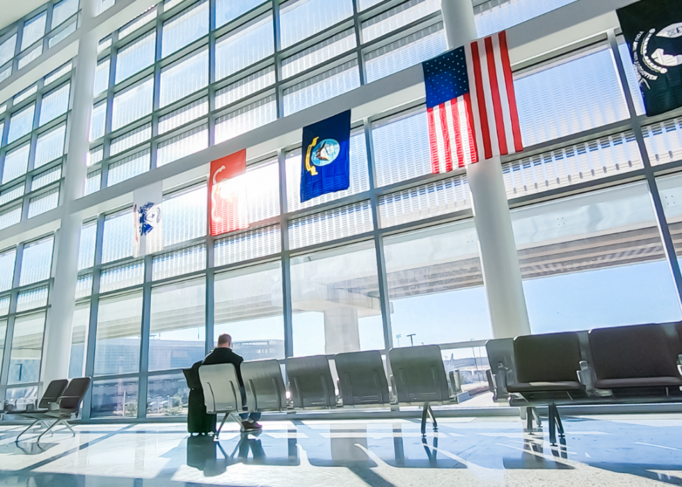 The inside of Houston International Airport