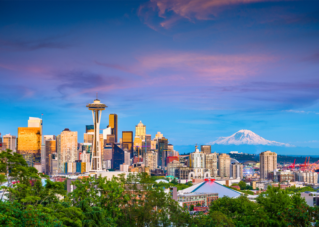 The Seattle skyline.