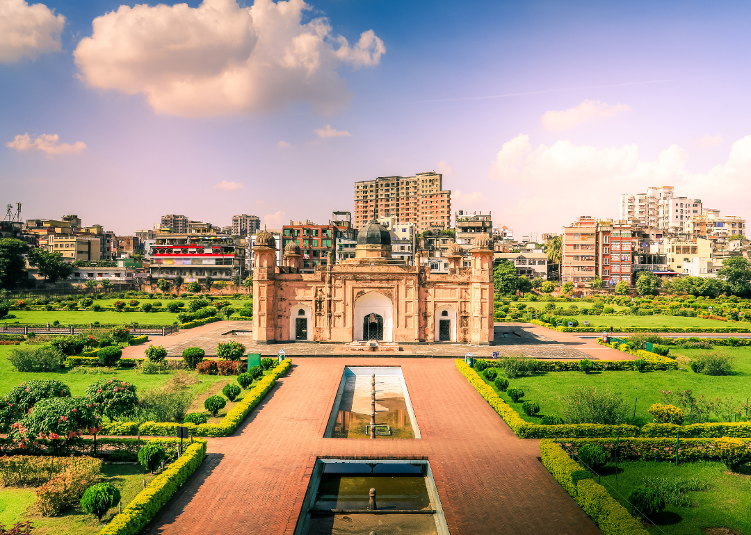 Lalbagh Fort or Fort Aurangabad, an incomplete Mughal palace landmark fortress at Dhaka City, Bangladesh