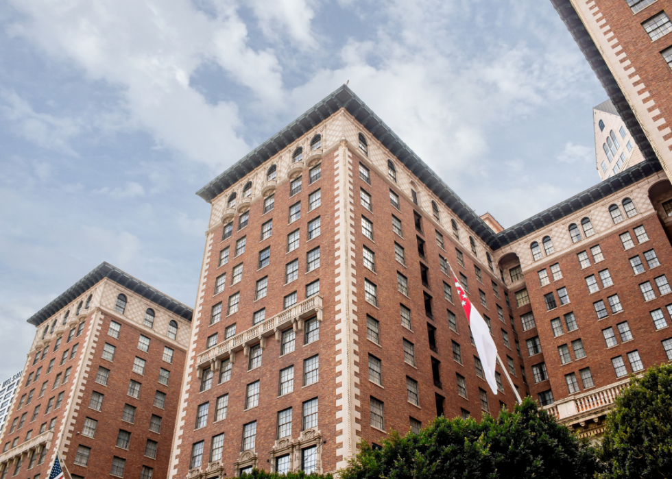 The architecture of the Millennium Biltmore Hotel Los Angeles