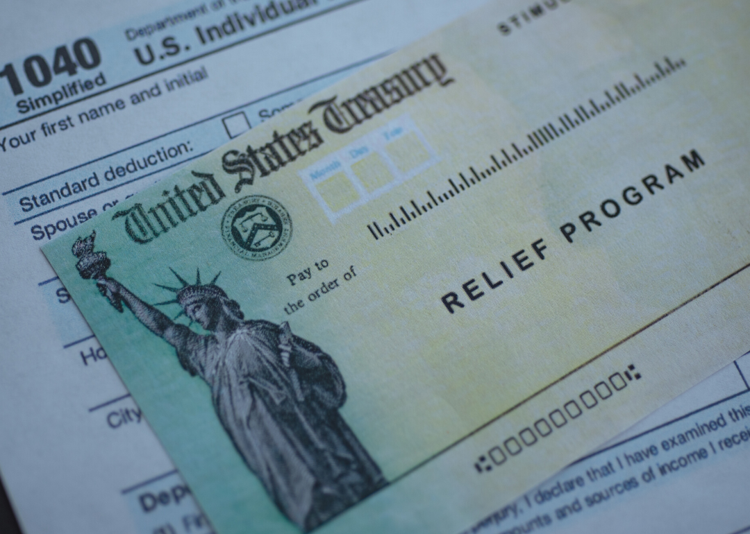 A stimulus check from the pandemic.