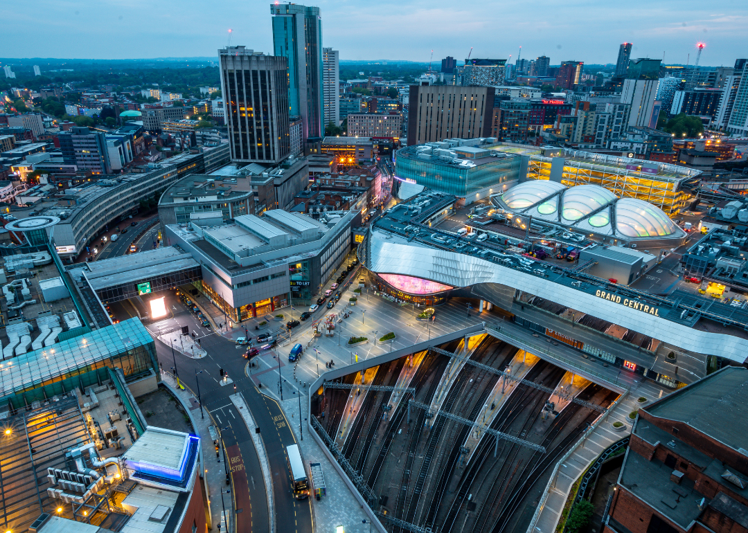 An aerial view of Birmingham, Alabama.