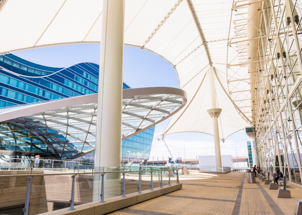The interior of Denver International Airport