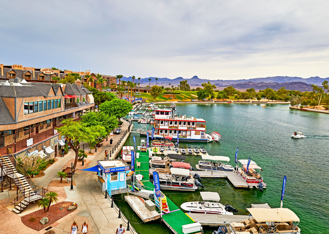 Lake Havasu as viewed from the London Bridge.