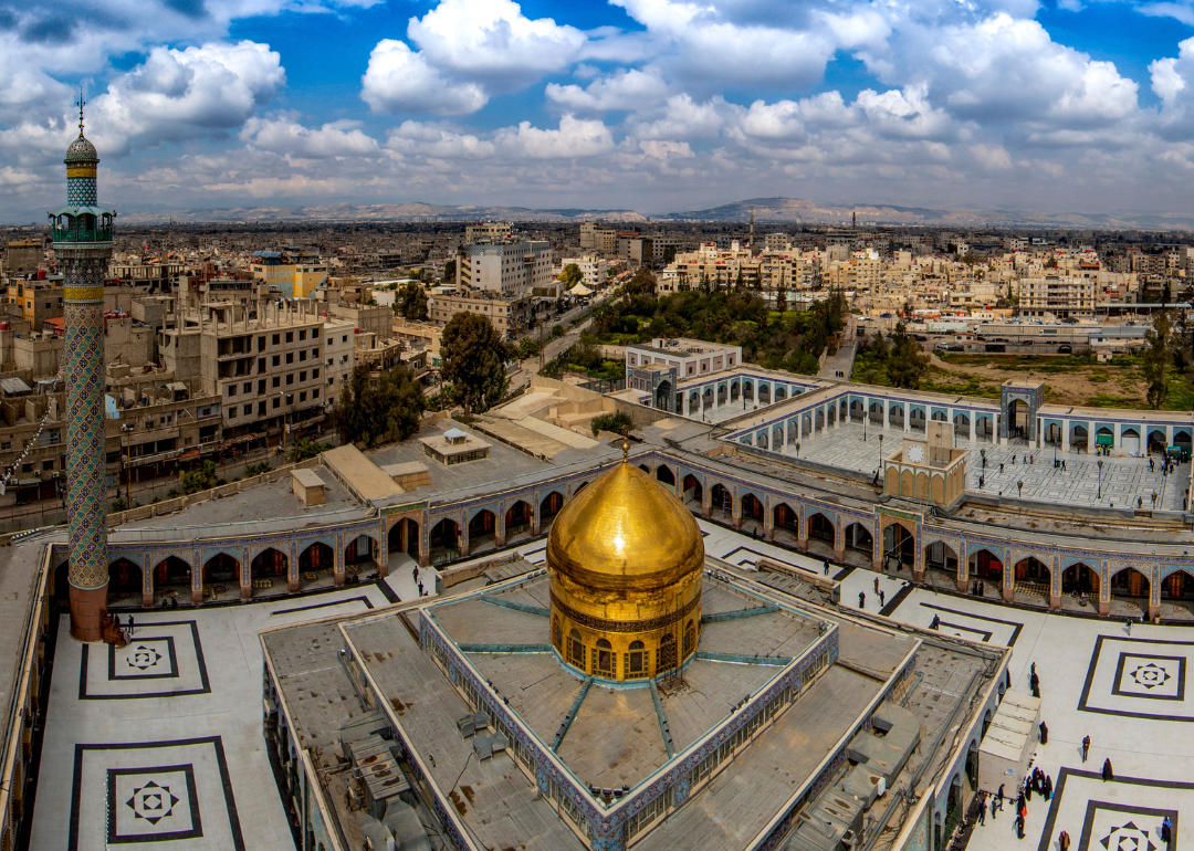 The shrine of Sayyida Zainab bint Imam Ali Ibn Abi Talib in Damascus, Syria