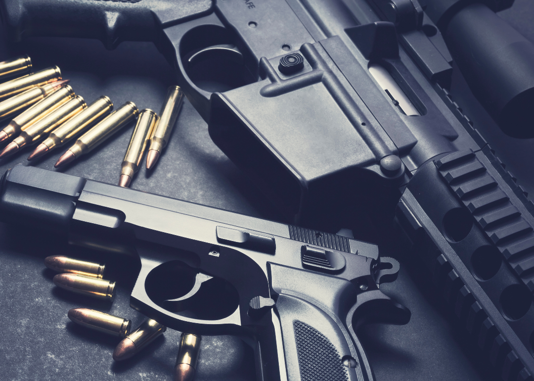 Two guns and their bullets.