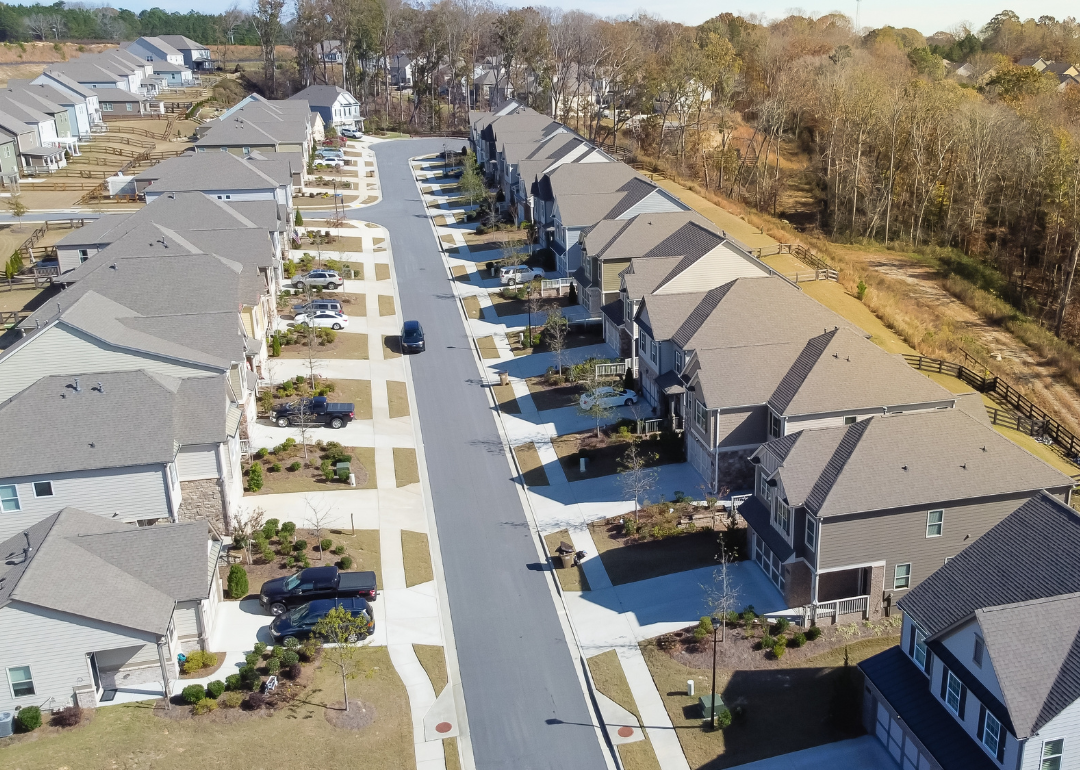 A new residential neighborhood development outside of Atlanta.