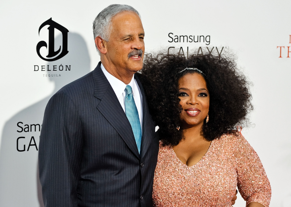 Stedman Graham and Oprah Winfrey attending "The Butler" New York Premiere at Ziegfeld Theater